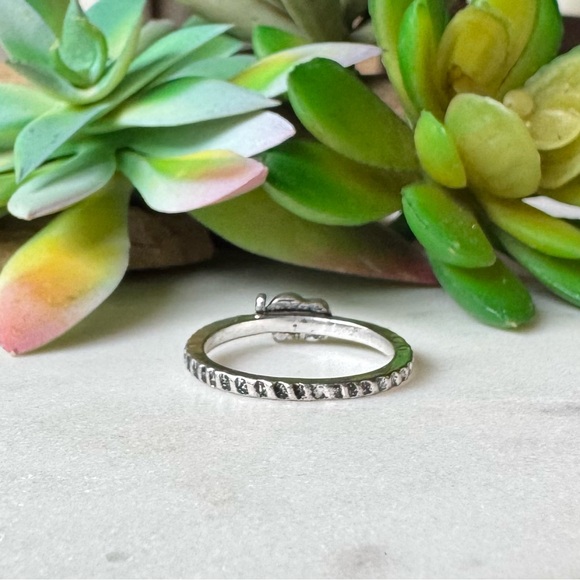 Tiny Gypsy Silver Elephant Minimalist Boho Ring 8 - Picture 5 of 9